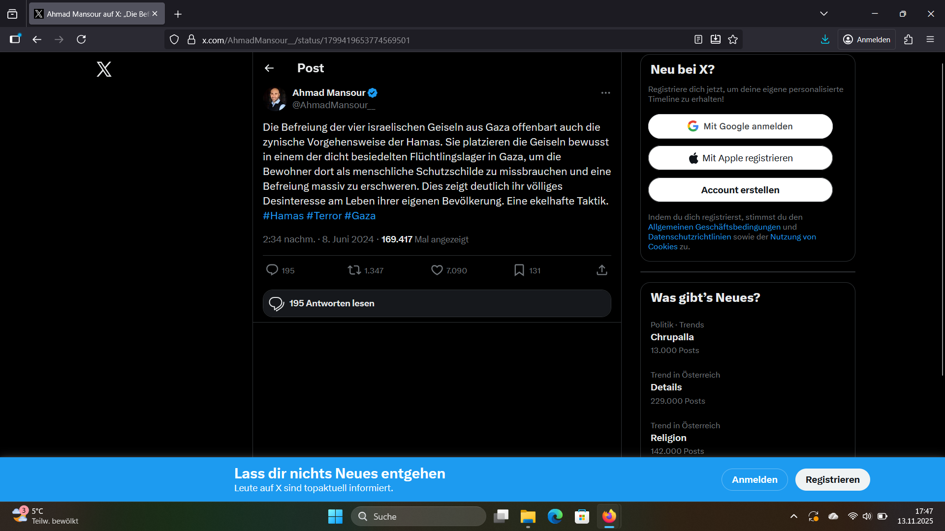 Eine ekelhafte Taktik