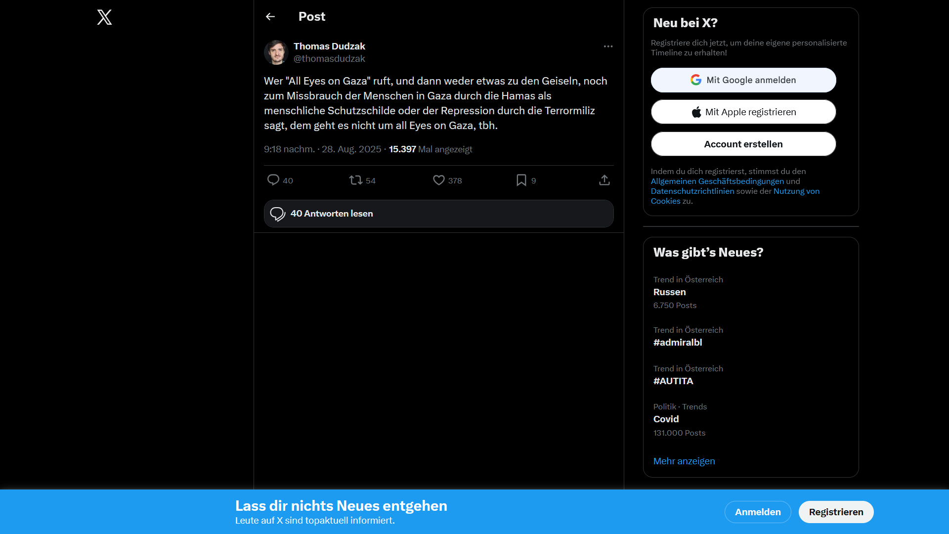 Gegen die All-Eyes-on-Gaza-Demonstration