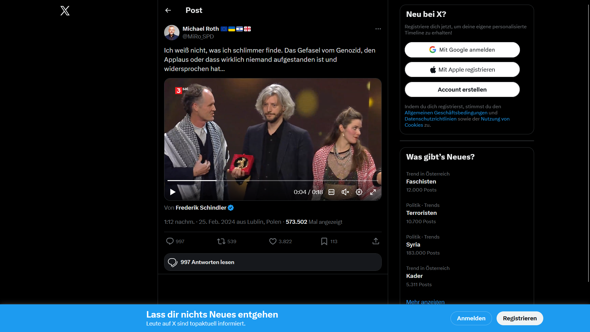 Drivel about genocide